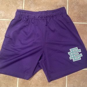 Eric Emanuel EE Shorts - Purple/Seafoam - Size Medium - Brand New